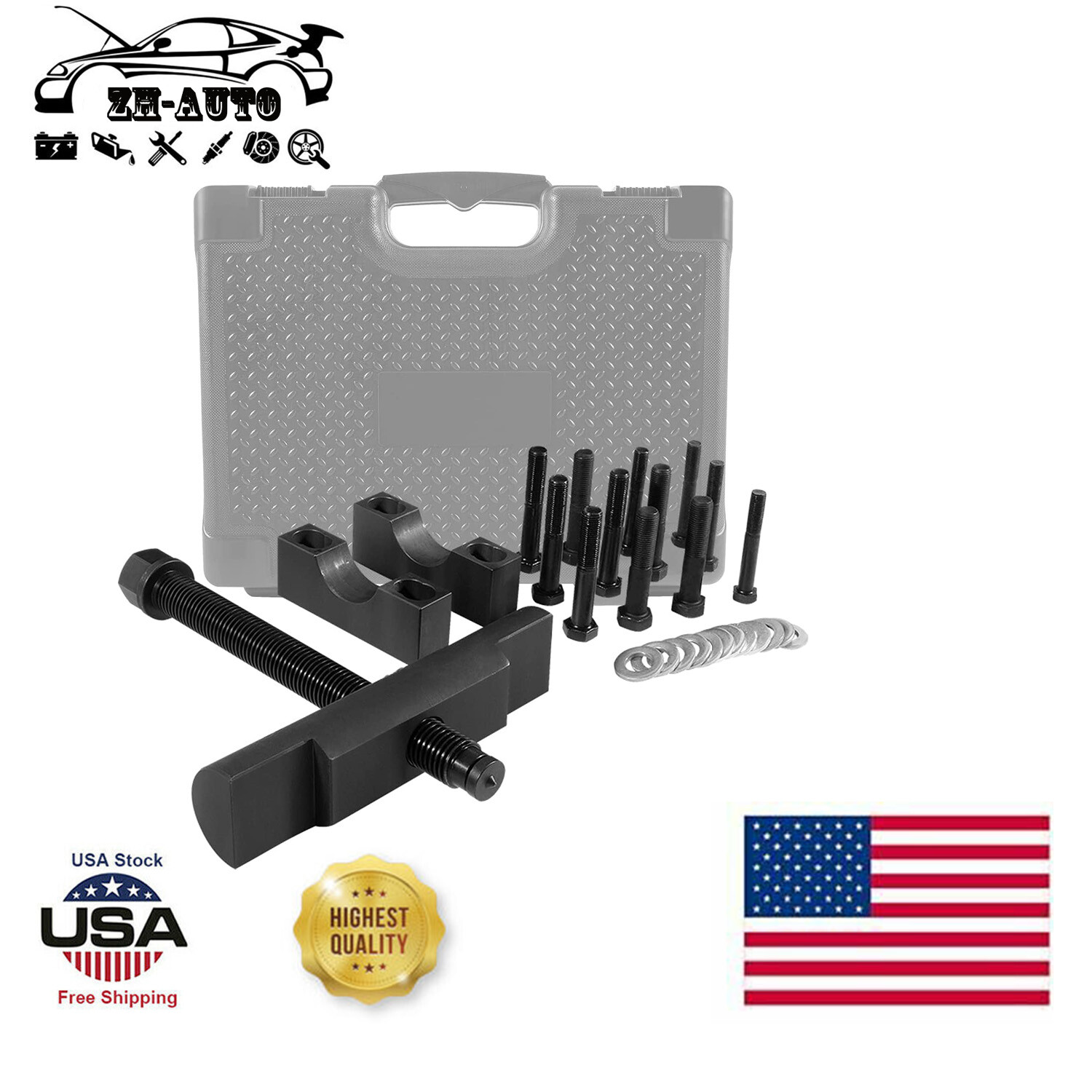 10803 Yoke Puller Semi Truck Yoke Remover Tool Kit for Class 6-8 Truck 3/4 inch