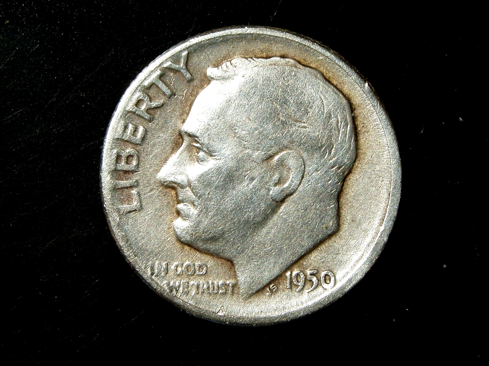 1950-D ROOSEVELT DIME # 15
