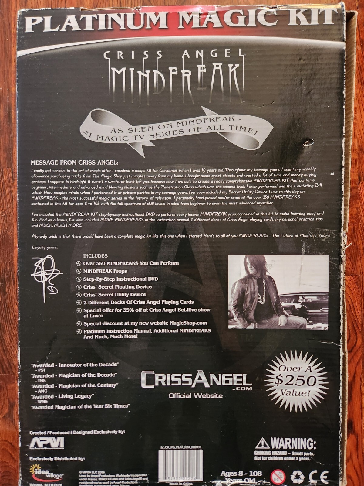 Criss Angel Platinum Magic Kit Over 350 Mindfreak Tricks New Open Box Magician