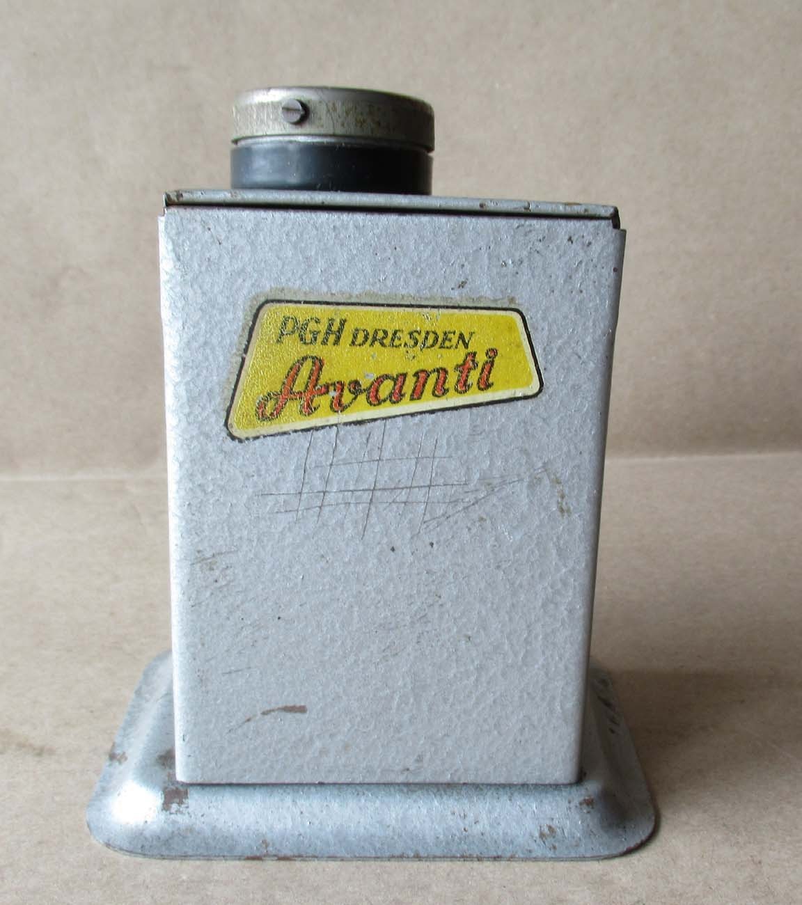 ANTIQUE OLD GERMAN TABLE PENCIL SHARPENER AVANTI PGH DRESDEN / VERY RARE