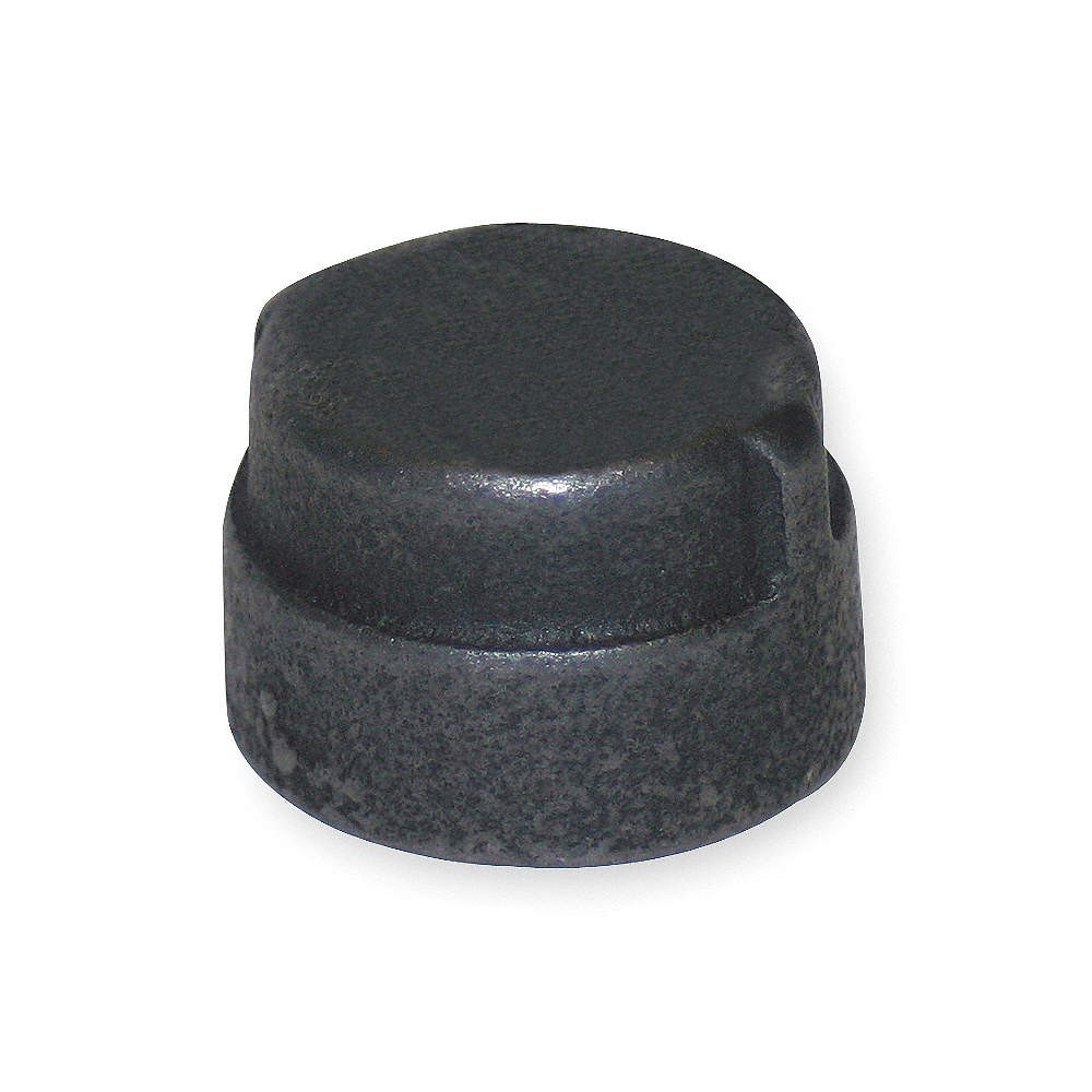 GRAINGER APPROVED 1LBZ7 Round Cap, Malleable Iron, 3/4 in, NPT 1LBZ7