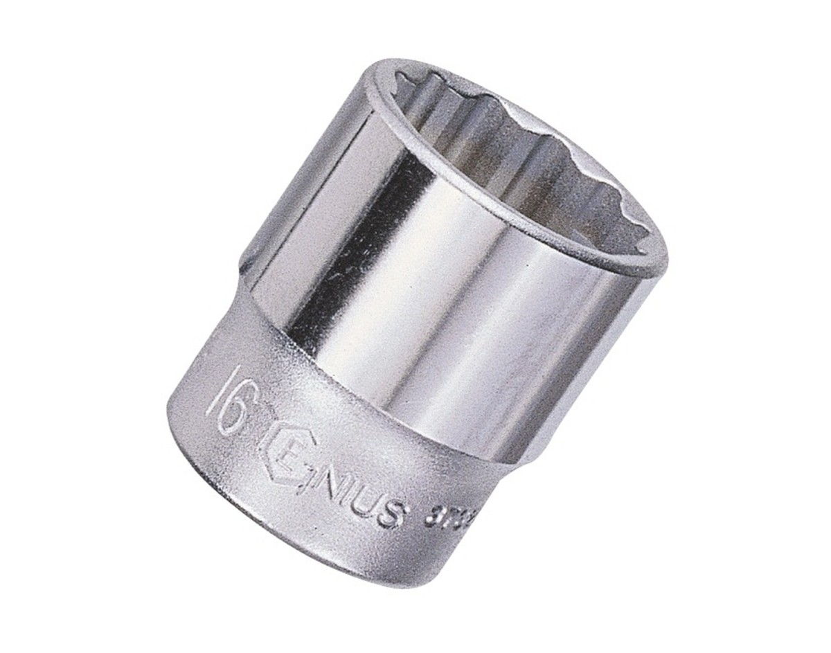 Genius Tools 3/8" Dr. 9mm Hand Socket (12-Point) - 333209