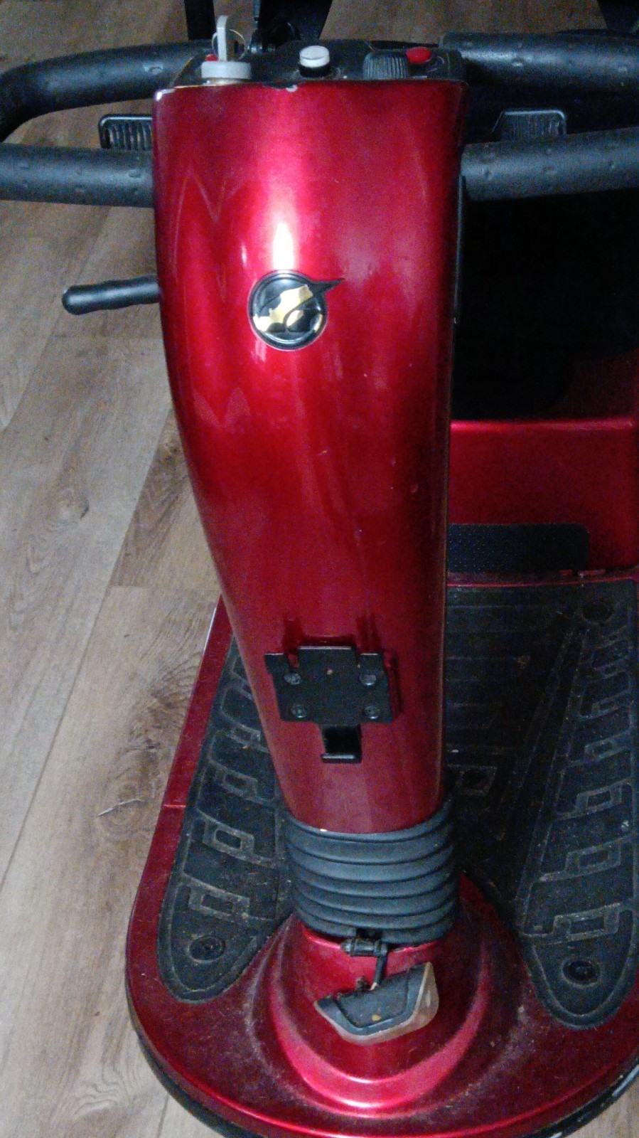 Golden Technologies 3-Wheeled Red Mobility Scooter Removable Battery