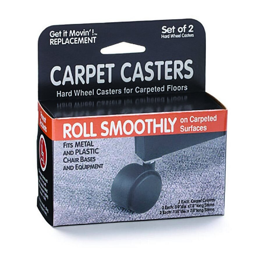 Get it Movin' Replacement Carpet Casters, 2/Set