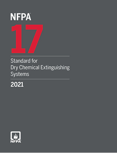 NFPA 17 Standard for Dry Chemical Extinguishing Systems 2021 PB