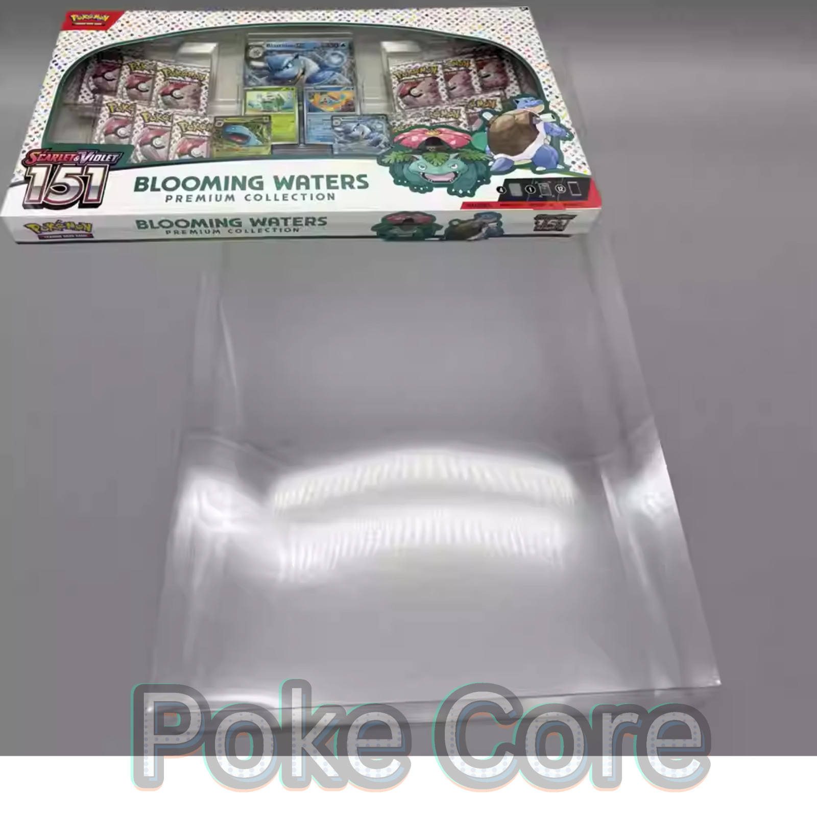 Protective Plastic Case for Pokemon 151 Blooming Waters Premium Collection Box