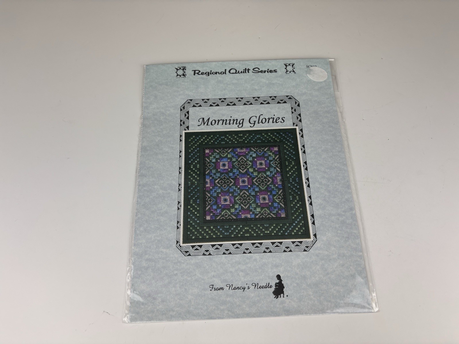 From Nancy’s Needle Quilt Series Morning Glories Needlepoint Pattern 1S