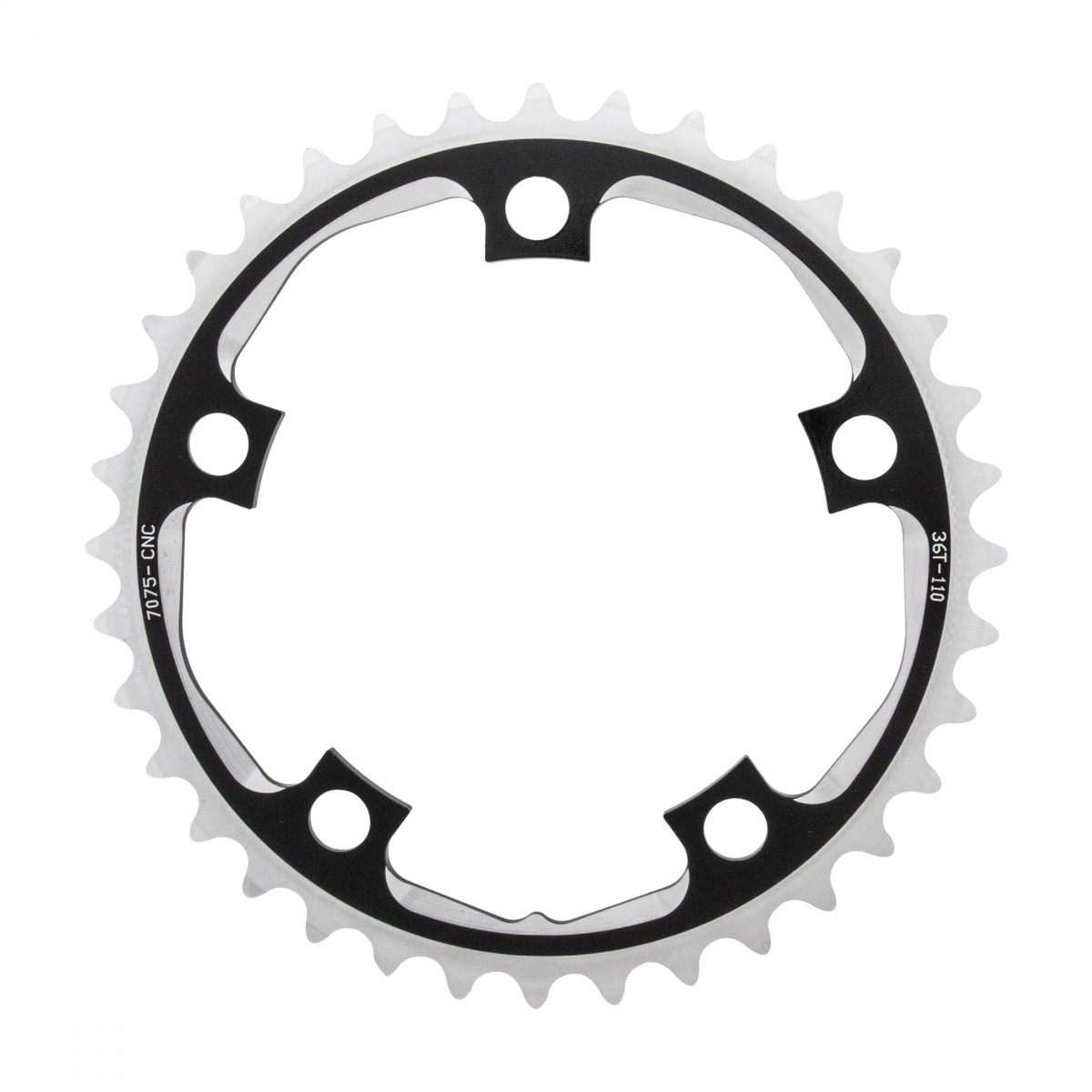 Sunrace RX1 36T Alloy Chainring 110mm BCD for Road & MTB, 10-Speed Compatible