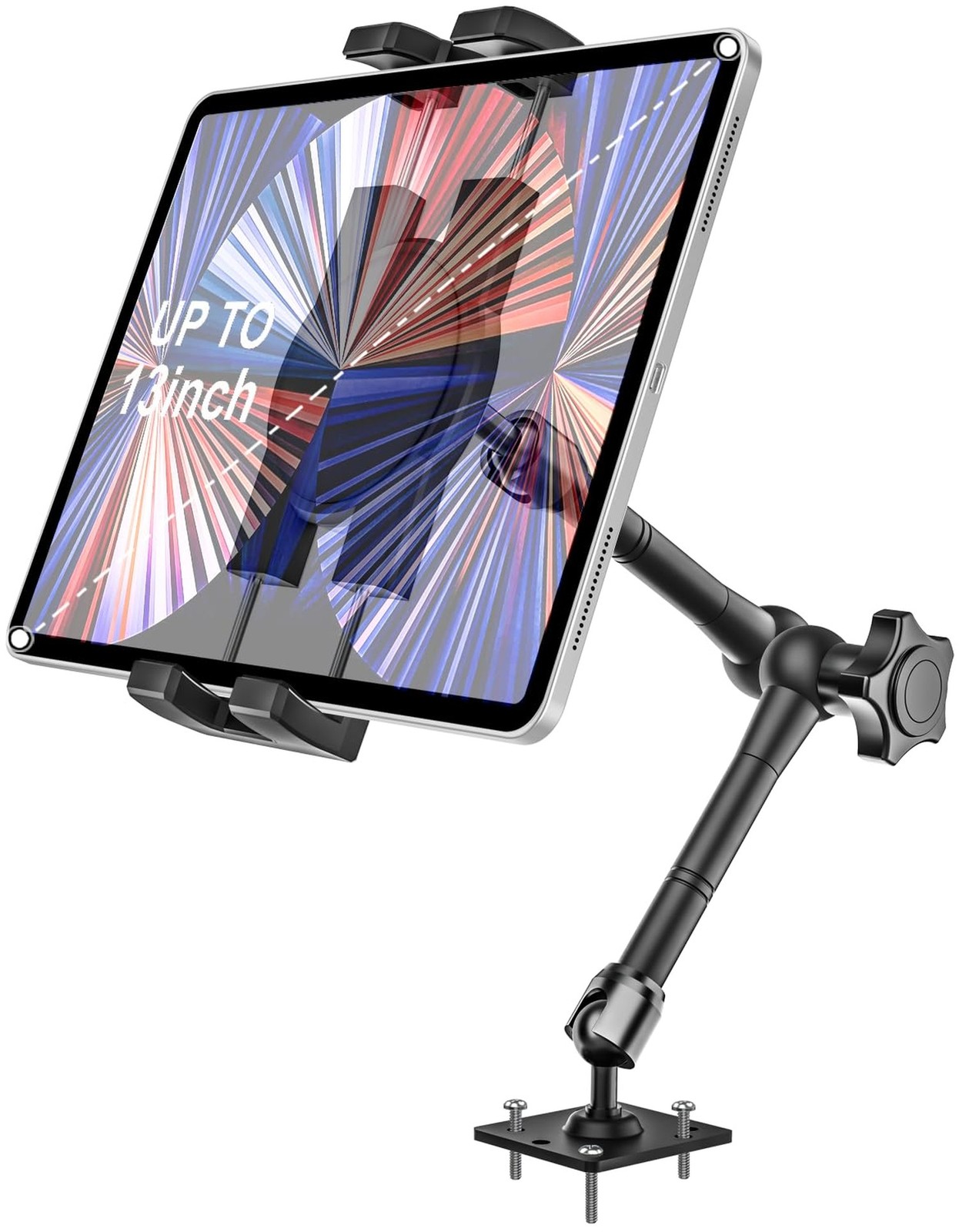 woleyi Drill Base Tablet Mount for Truck - [Metal Long Arm] Heavy Duty Truck ...