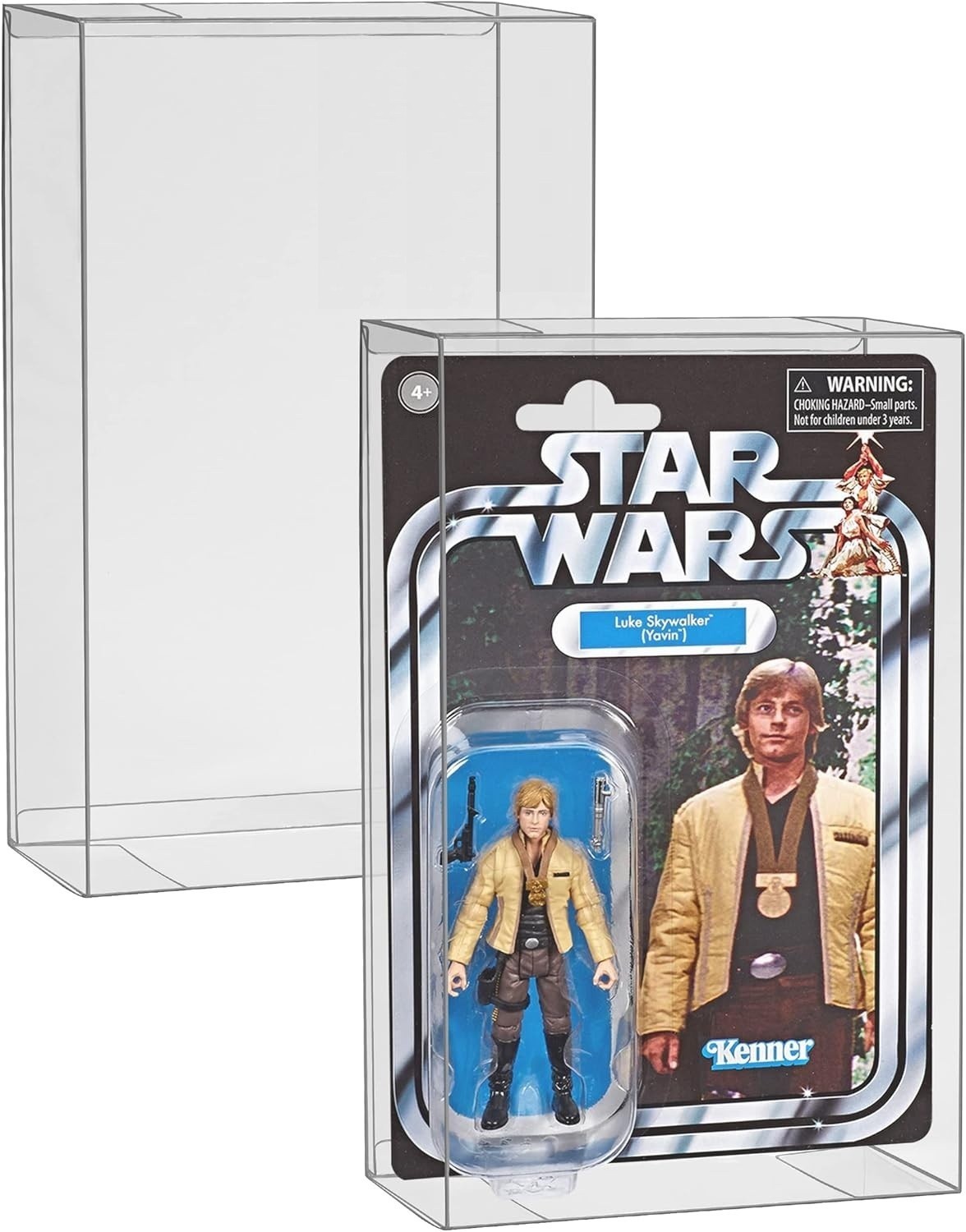 Star Wars Vintage 3.75" Action Figures Plastic Protectors Cases Display Boxes