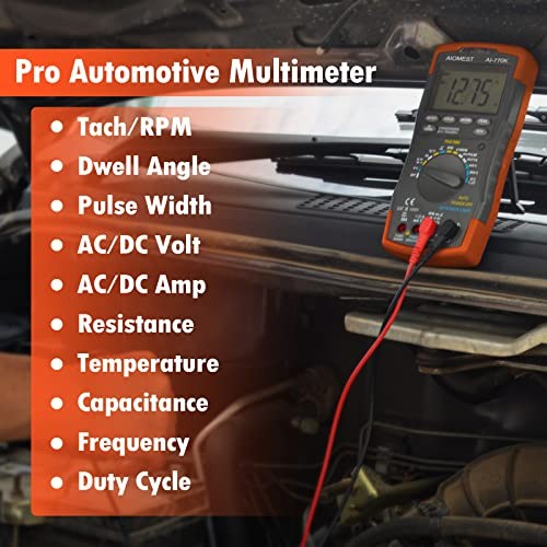 Automotive Multimeter Engine Analyzer, Digital DMM Meter AI Automotive DMM