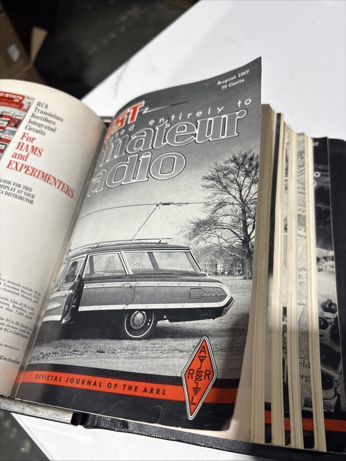 QST Amateur Radio Magazine - 1967 Complete 12 Volume Set Hard Bound Binder