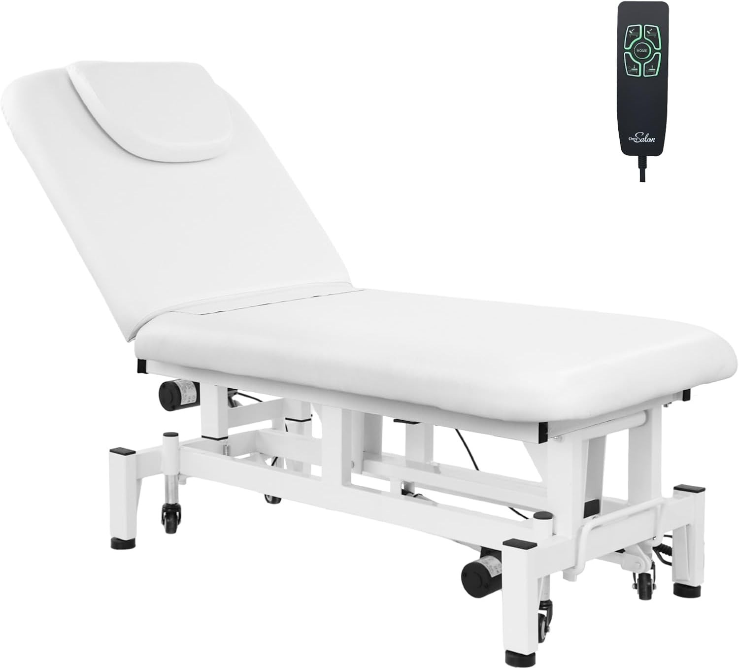 New Electric Facial Bed with Dual Motors, Adjustable Height & Backrest for Salon
