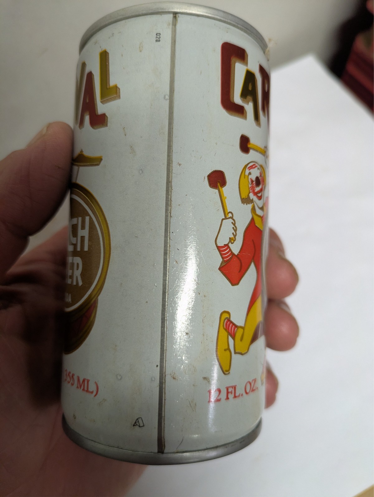 12oz Carnival Birch Beer empty unopened soda can, Scranton, PA