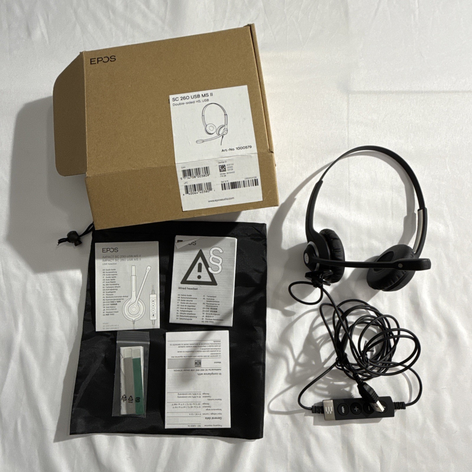 Sennheiser Epos SC 260 USB MS II Headband headset Black Wired