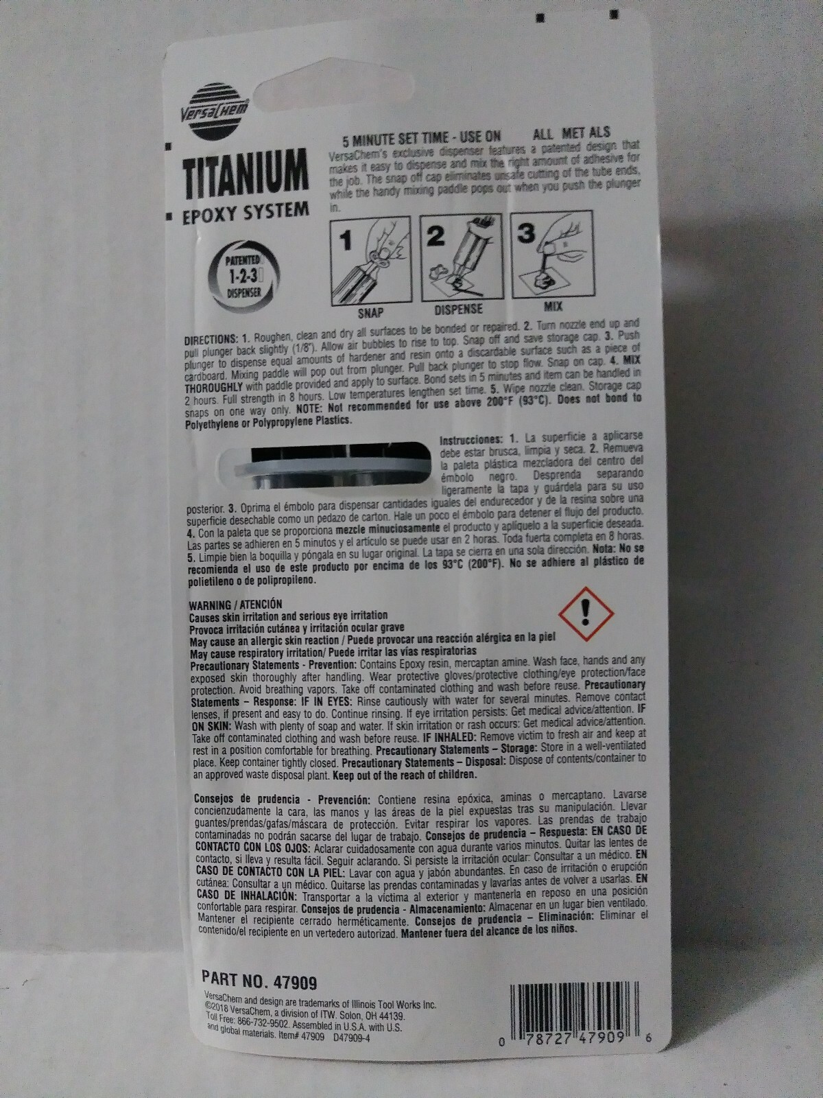 12 Versachem Titanium Epoxy System 25 ml case (47909)