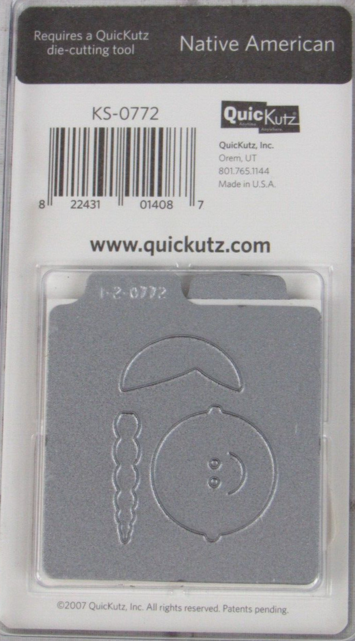 QuicKutz Native American 2x2, 2 Cutting Die Set KS-0772