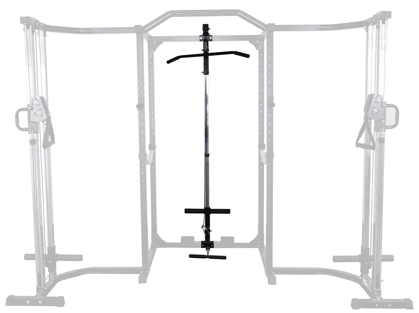 Multi-Function Adjustable Power Cage with J-Hooks, Safety Straps and Optional...
