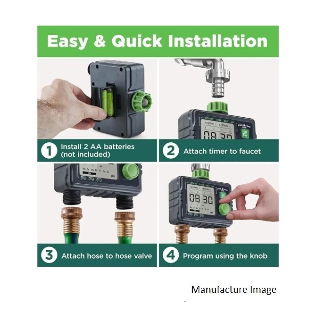 Programmable Water Timer by Pine Tree Automatic & Manual Watering System