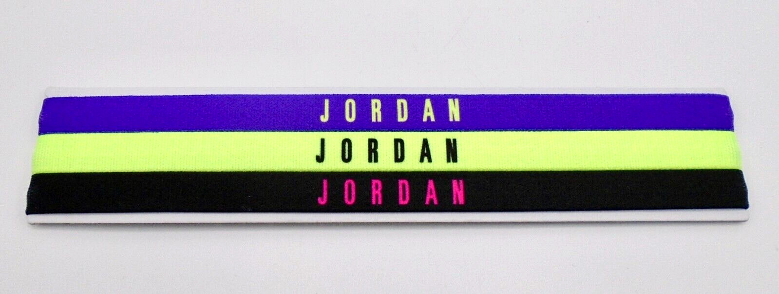 Nike Jordan Headbands Adult 3PK Pack Wild Berry/Liquid Lime/Black