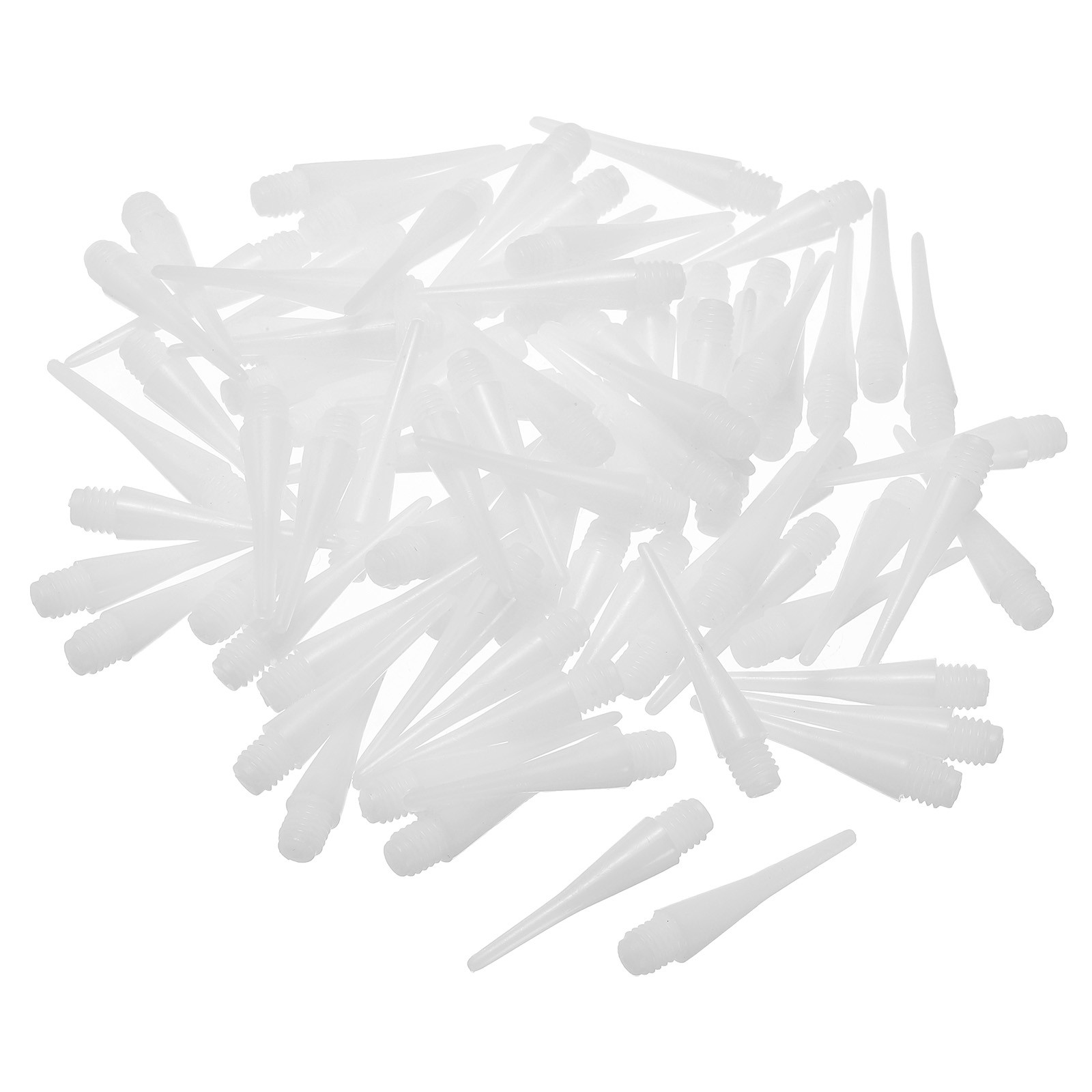 80Pcs Plastic Dart Tips,Game 2BA Thread Soft Darts Tips Replacements White