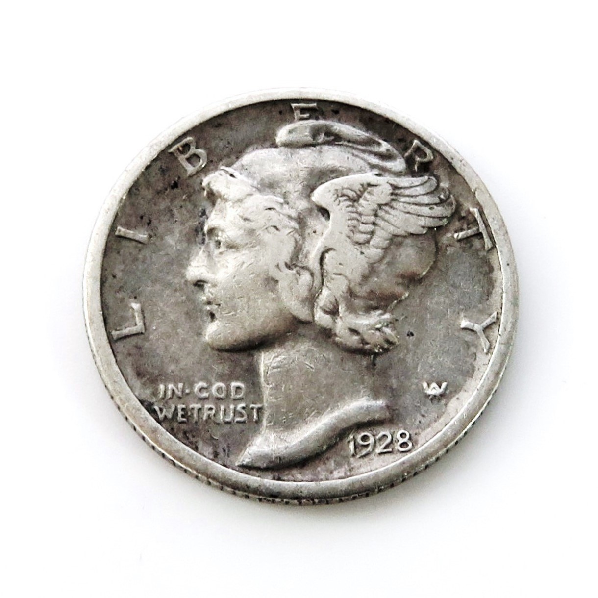 1928-P Mercury Dime 90% Silver XF US Coin