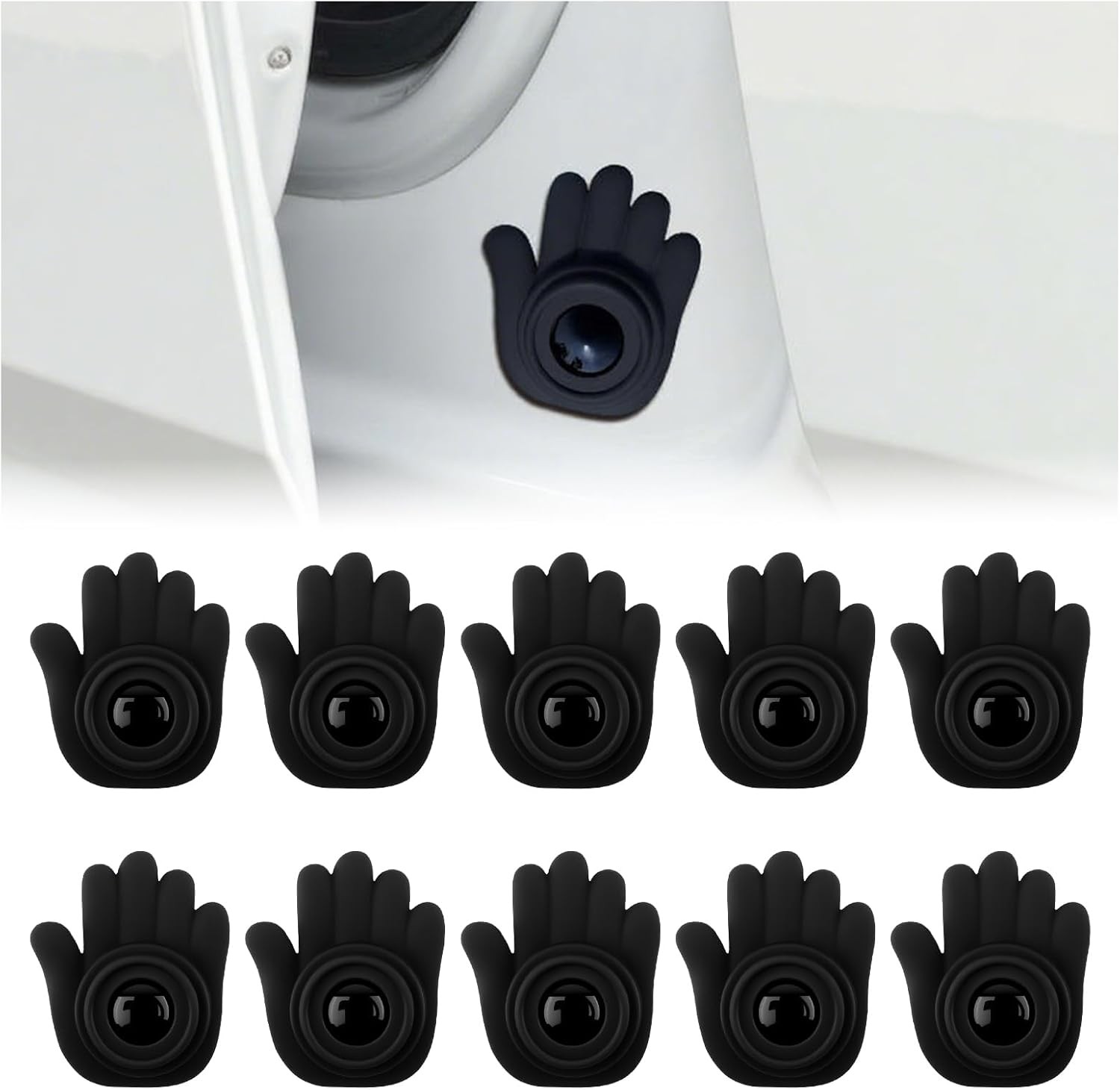 10PCS Car Door Shock Absorber Thickened, Self-adhesive Door Cushion Shock Absorb