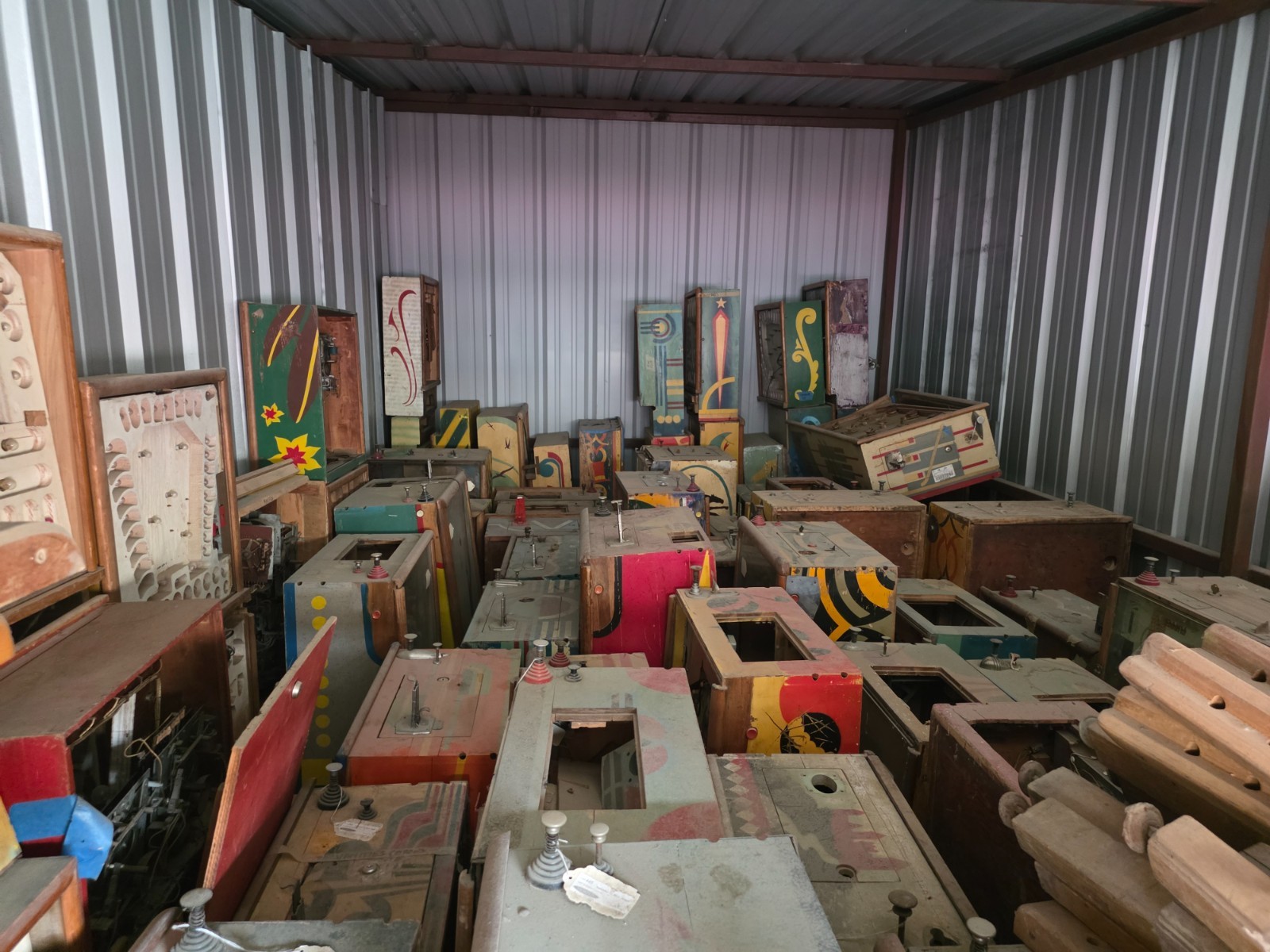 pinball machines lot 25+ vintage wood rail