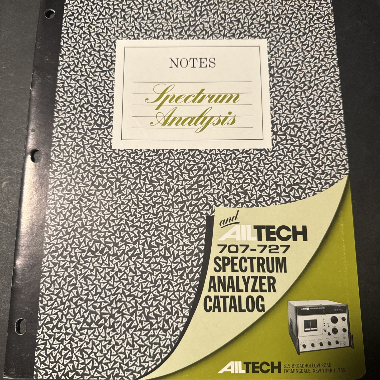 AILTECH 707-727SPECTRUM ANALYZER CATALOG