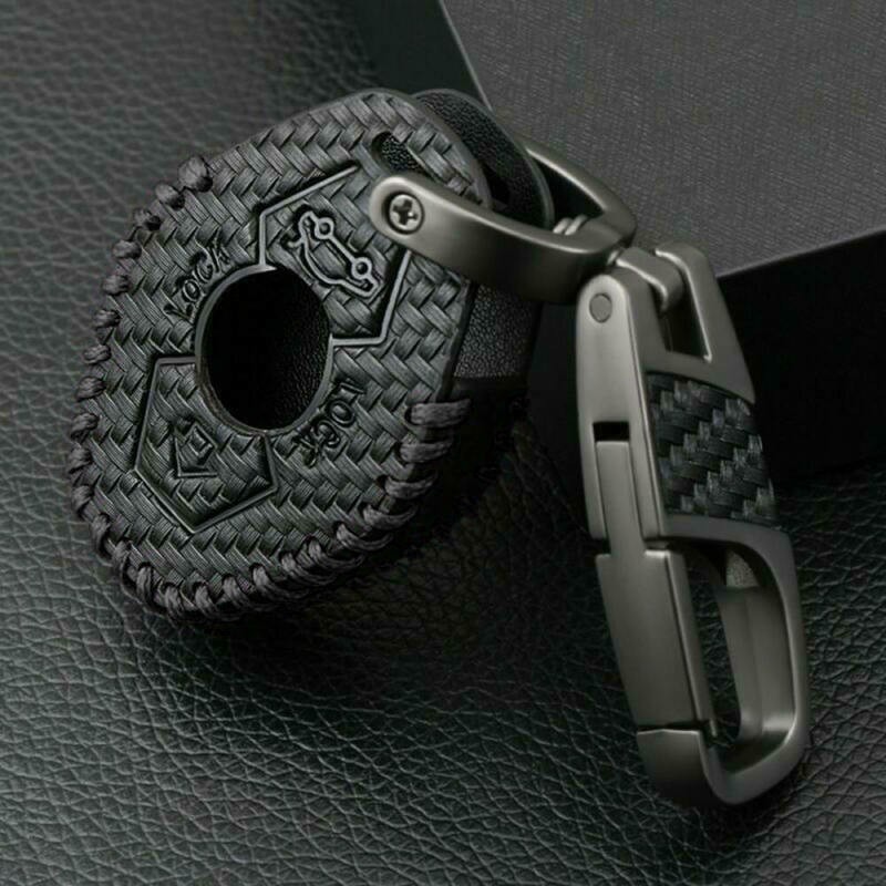 Carbon Leather Car Key Case For M3 E38 for e39 E53 E60 E61 E83 E85 E86 Black