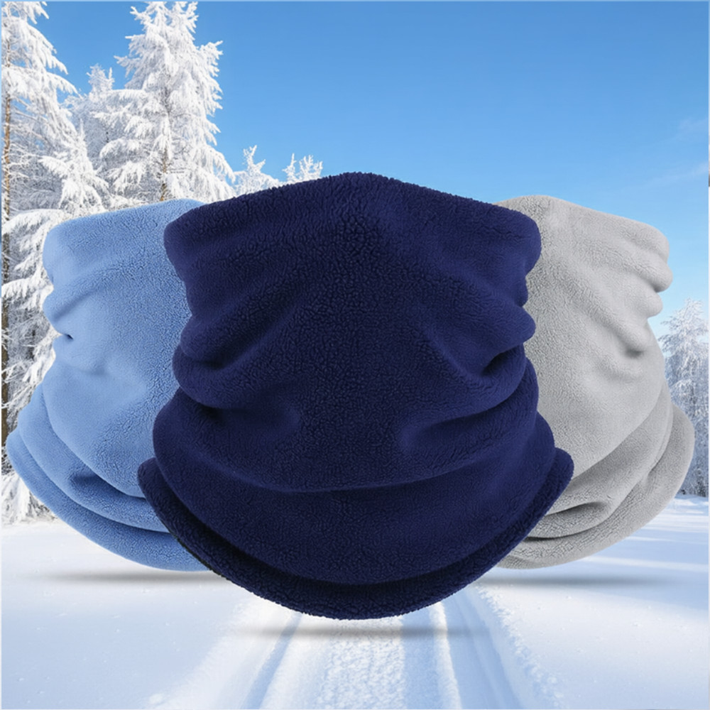 Winter Fleece Neck Warmer Gaiter Ski Face Mask Scarf Windproof Bandana Men Women