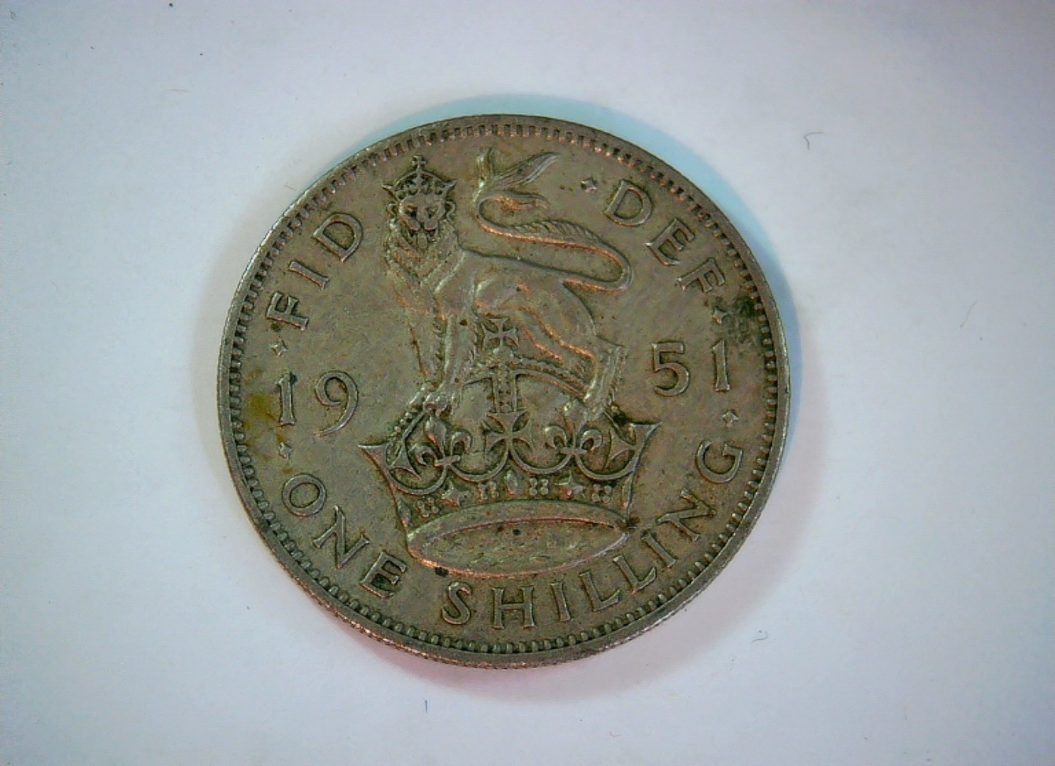 United Kingdom 1951 1 Shilling George VI English Shilling (Lion on Crown) Coin