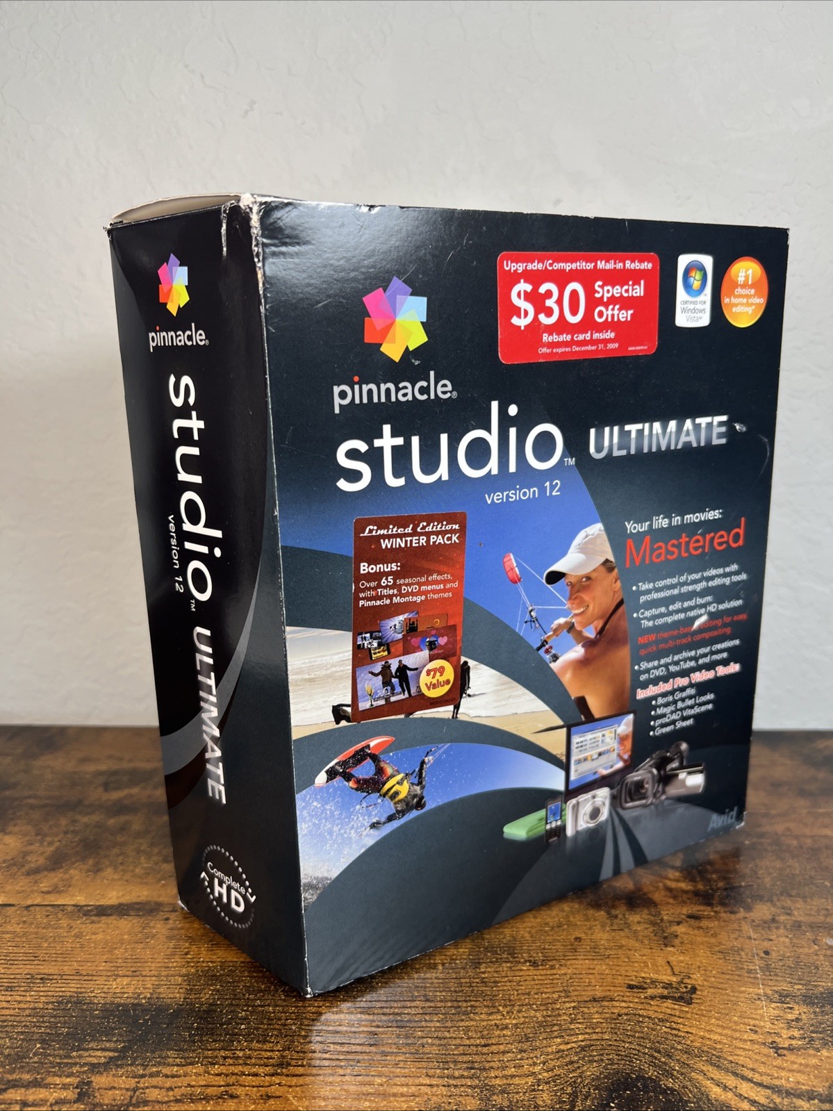 PINNACLE STUDIO ULTIMATE Version 12 Home Movie Making/Editing + Green Screen NEW