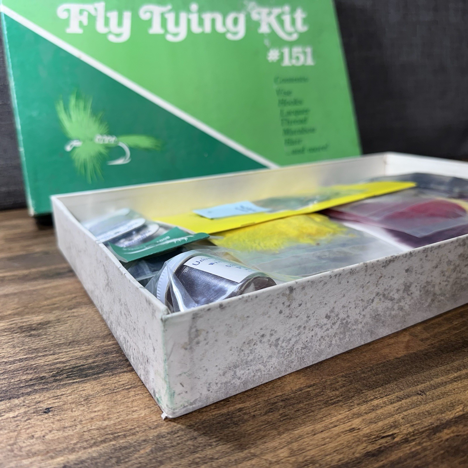 Vintage 1975 Fly Tying Kit #151 Unused