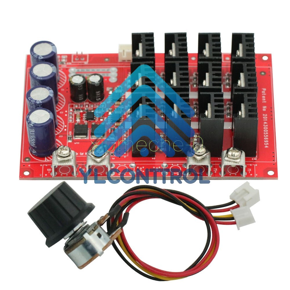 DC 10-50V 60A Motor Speed Control PWM HHO RC Controller 12V 24V 48V 3000W
