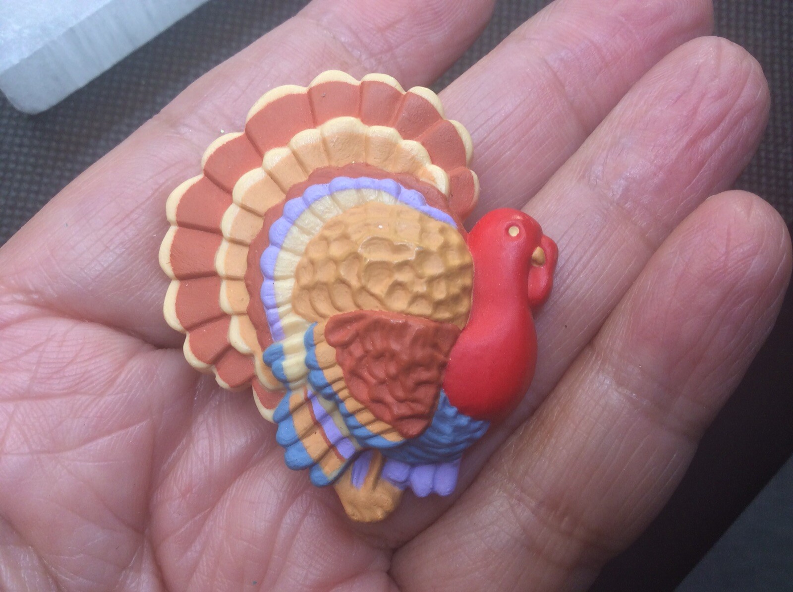 Vintage Hallmark PIN Thanksgiving Vintage TOM TURKEY Holiday Brooch