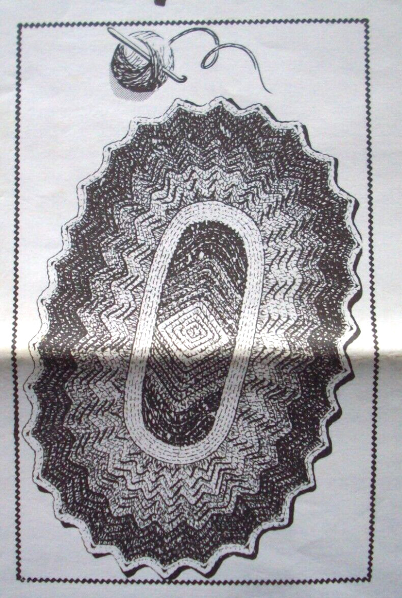 Oval  crochet pattern Design 514