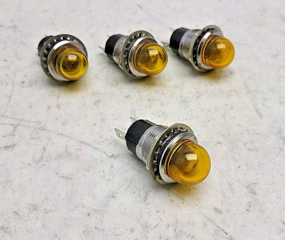 4 Pack Square D 9001-OY-24 Pilot Light Yellow Incandescent