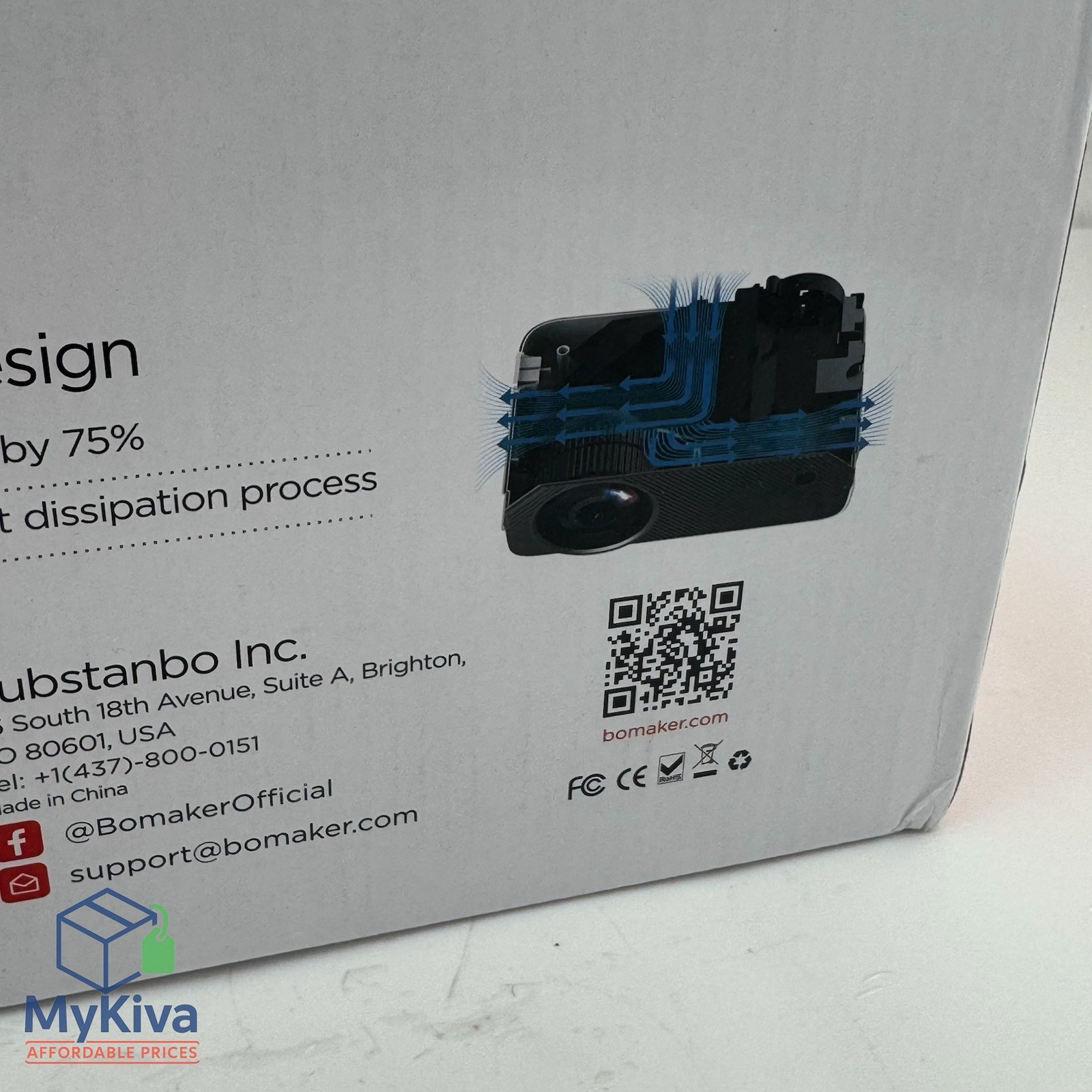 Bomaker home theater projector native 720P wireless LED open box new