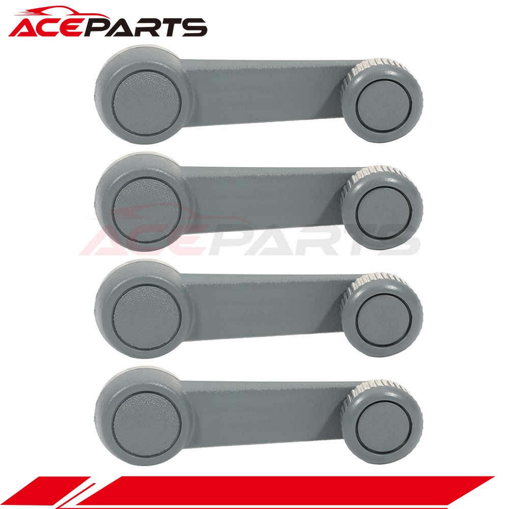 FOR Mazda B2000 INSIDE INTERIOR WINDOW CRANK HANDLE GRAY LEFT AND RIGHT 4PCS SET