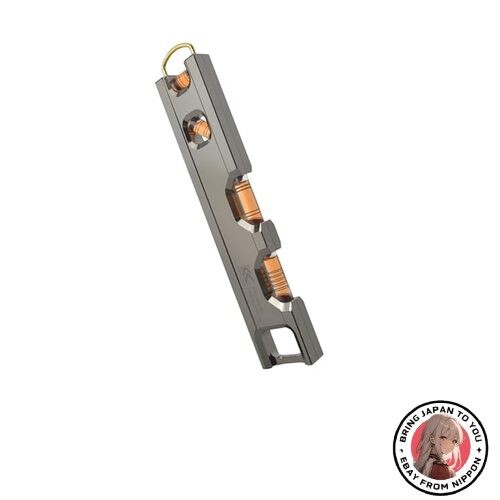 Fujiya Aluminum Level Black Gold 215 mm Wide Bubble Orange