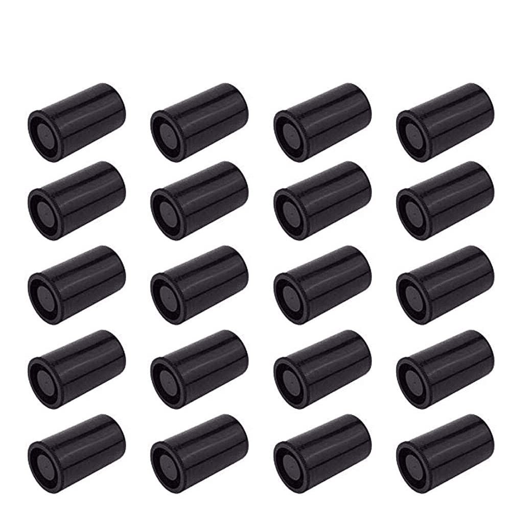 35mm Plastic Film Canisters Black 20pcs Empty Storage Containers