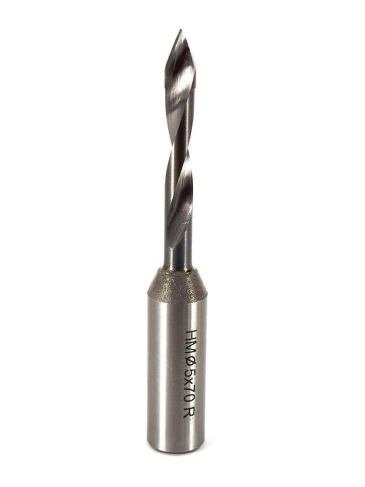 Whiteside DT5-70SC Right Hand V-Point Dowel Drill Solid Carbide, 5mmCD, 70mmOAL