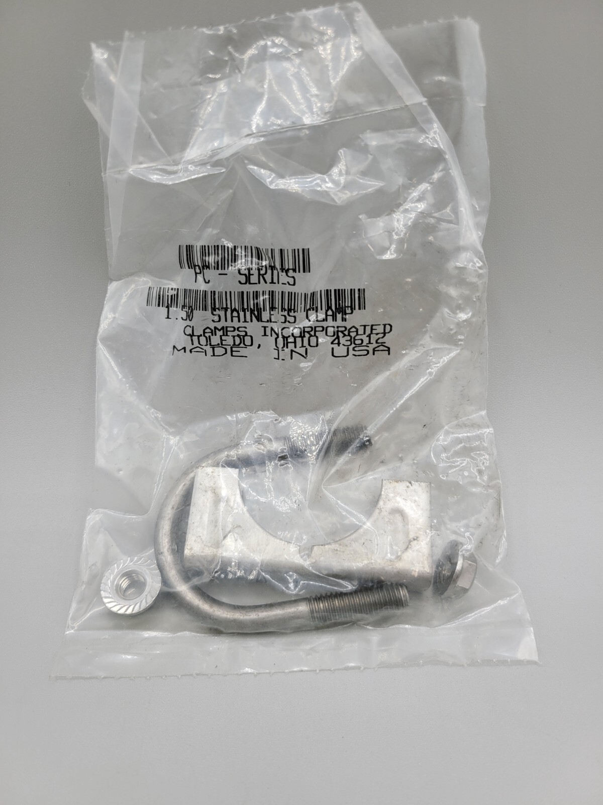 1.5" 304 Stainless Steel Saddle U-Bolt Exhaust Muffler Clamp 1.5 Inch SS USA