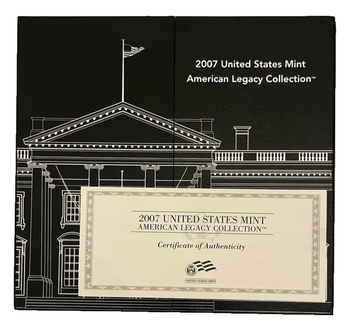 2007 American Legacy Proof Set Jamestown 400th & Little Rock Commemorative Coins