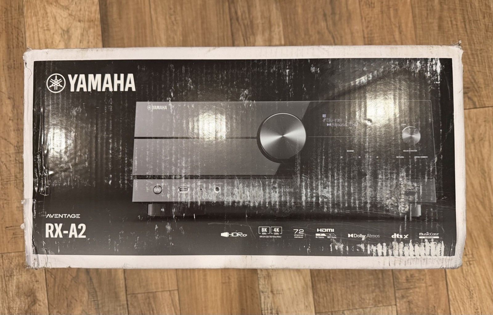 Yamaha RX-A2A AVENTAGE 7.2 Channel AV Receiver 8K 4K 120 HDMI Dolby Atmos Black