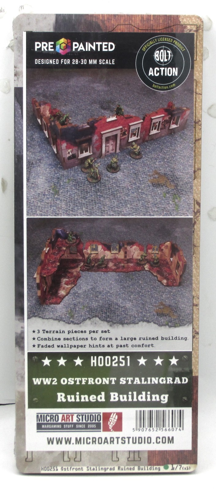 Micro Art Studio H00251 WW2 Ostfront Stalingrad Ruined Building (Bolt Action)
