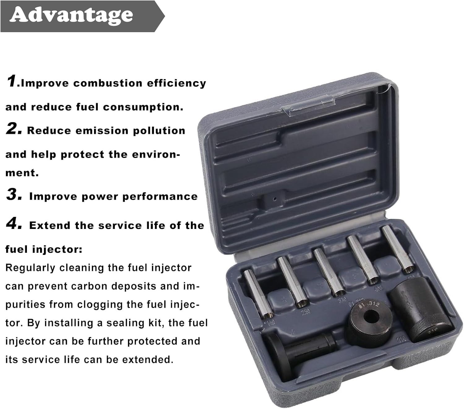 34720 Fuel Injector Seal Installer Kit 8PCS for Engine Repair Tool