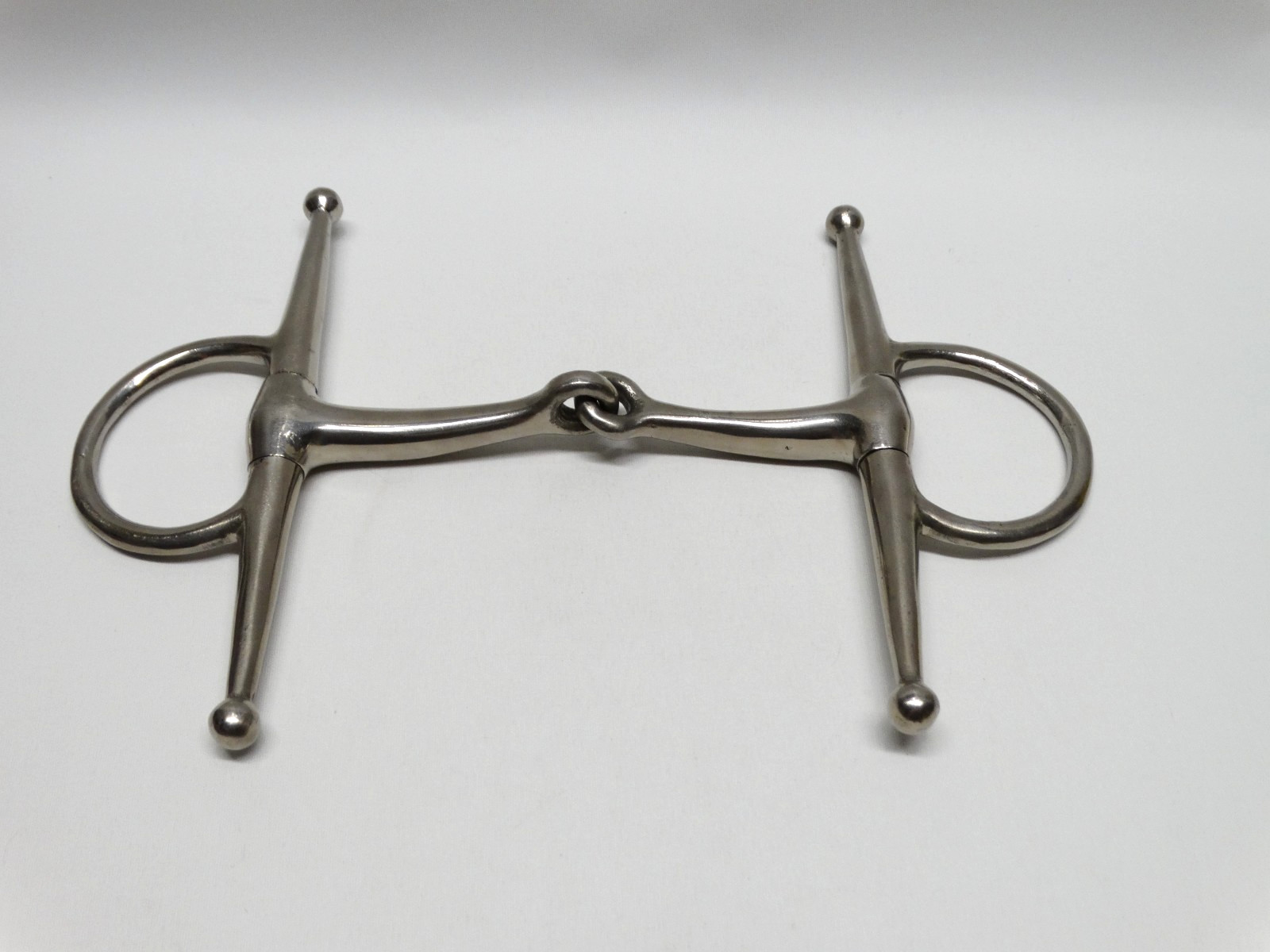 Korsteel Full Cheek Snaffle Horse Bit 5" Stainless Steel Single Jointed EUC