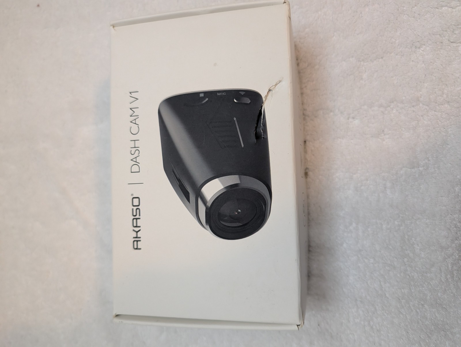 AKASO V1 Dash Cam, Car Recorder, 1296P, Built-in Wifi w/APP, GPS,  New Read